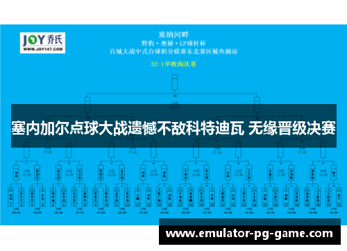 塞内加尔点球大战遗憾不敌科特迪瓦 无缘晋级决赛